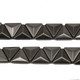 12mm Iron-On Metal Triangular Pyramid Stud Trim - 1m